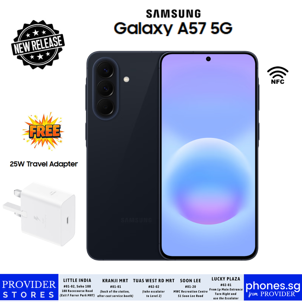 Samsung Galaxy A57 5G (12GB RAM + 12GB RAM Plus/ 256GB or 512GB
